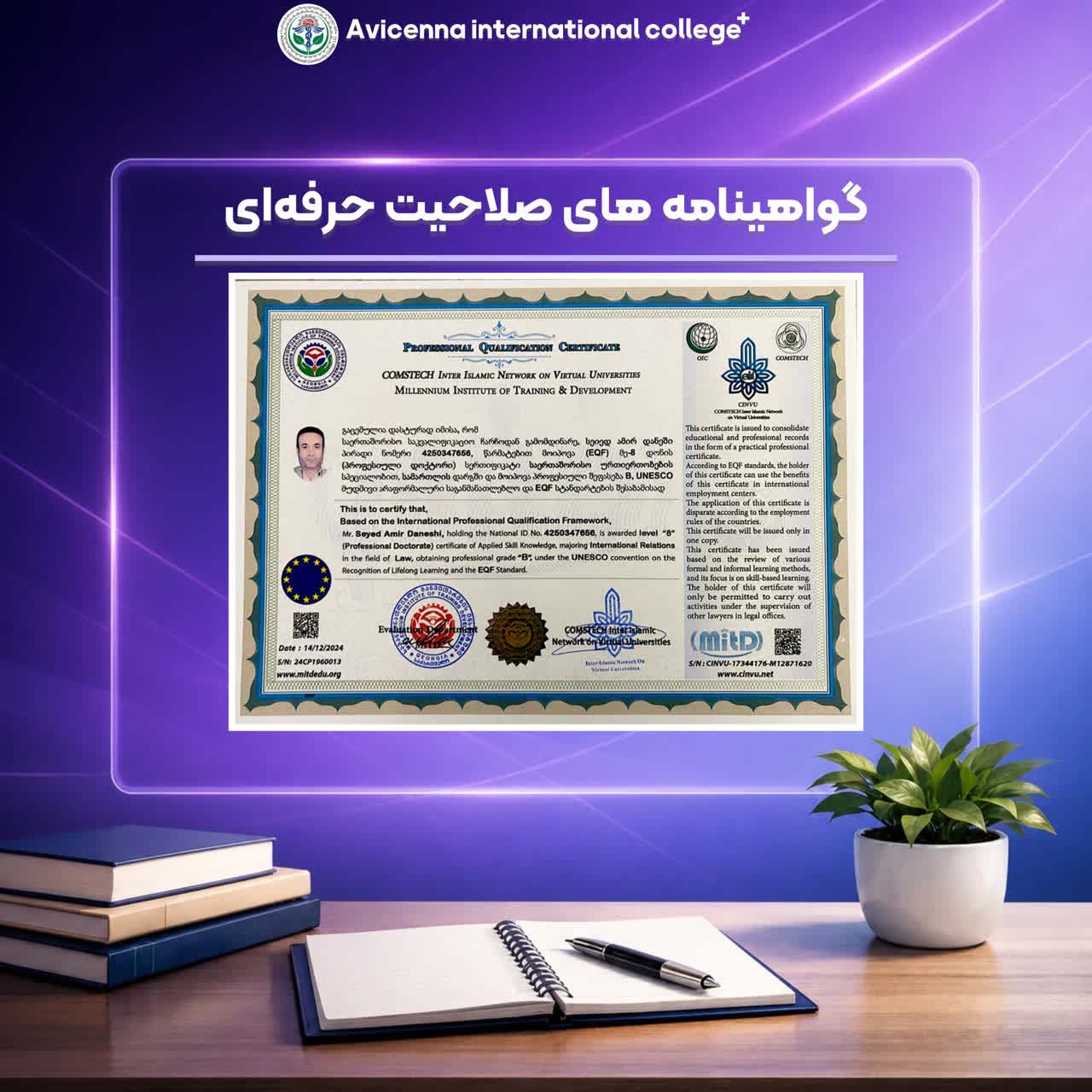 گواهینامه صلاحیت حرفه‌ای 